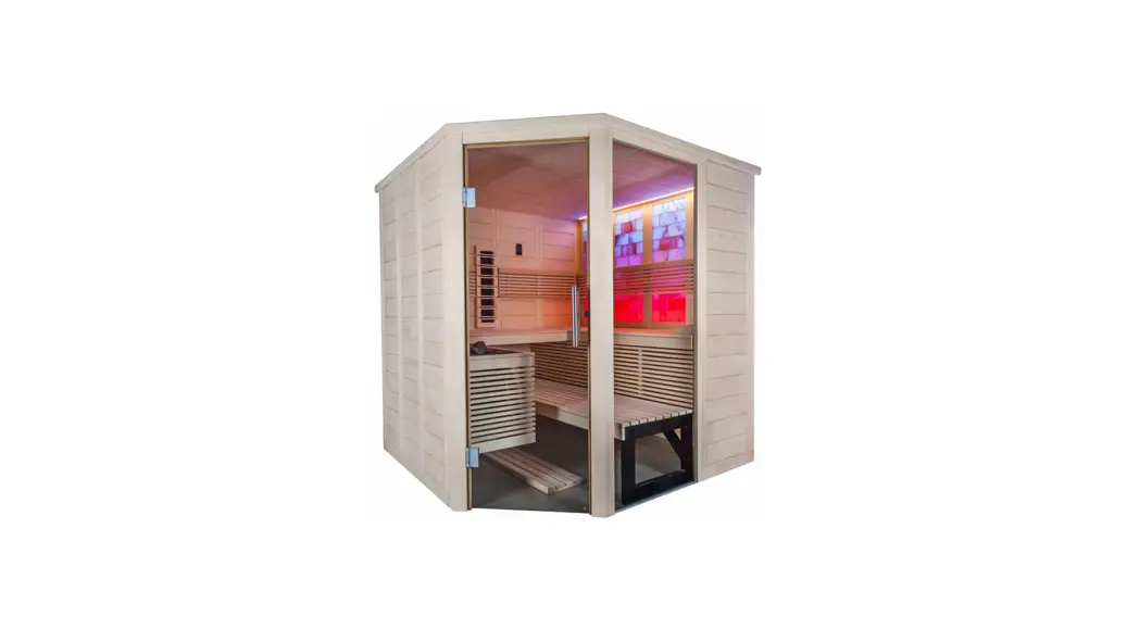 Sentiotec Himalaya Corner Infra Plus 206x206x204cm Solid Wood Sauna Instruction Manual