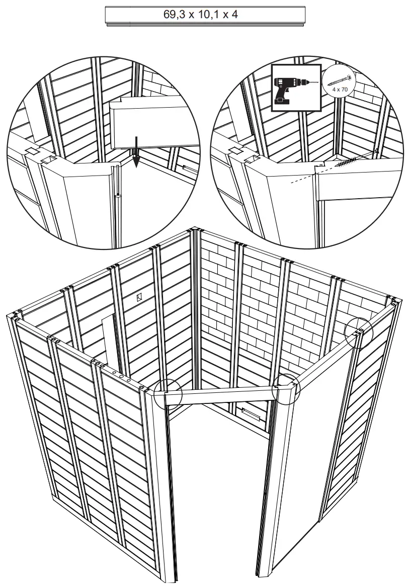 sentiotec Himalaya Corner Infra Plus 206x206x204cm Solid Wood Sauna - Figure 10