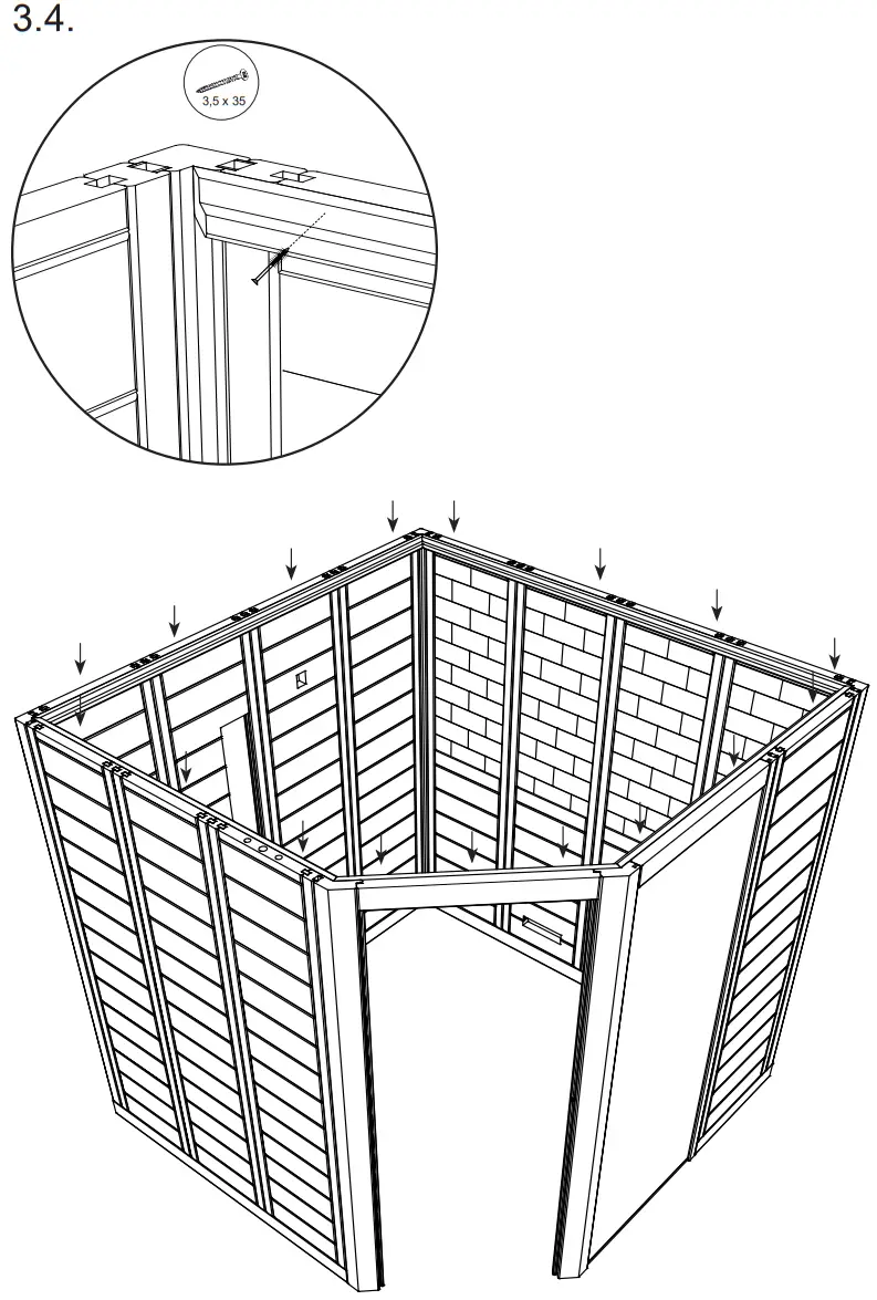 sentiotec Himalaya Corner Infra Plus 206x206x204cm Solid Wood Sauna - Figure 11