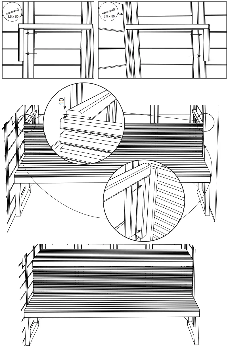 sentiotec Himalaya Corner Infra Plus 206x206x204cm Solid Wood Sauna - Figure 14