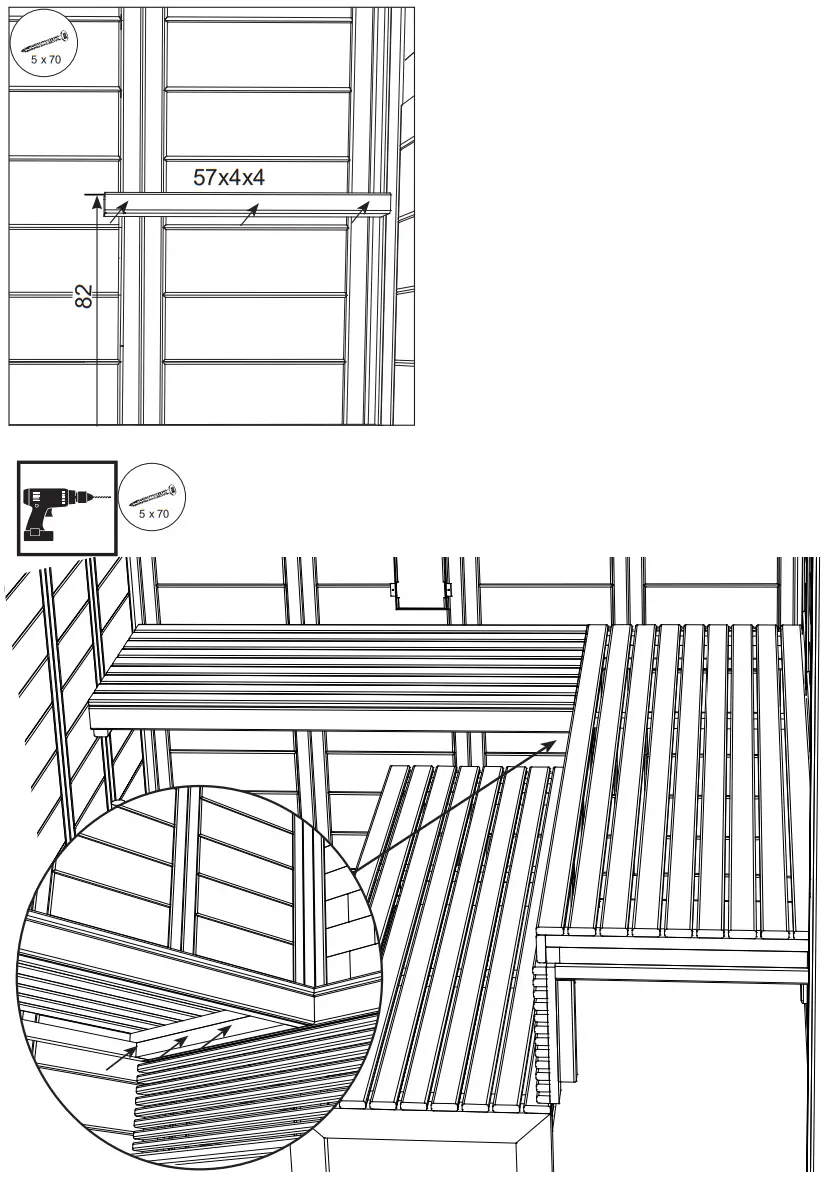 sentiotec Himalaya Corner Infra Plus 206x206x204cm Solid Wood Sauna - Figure 15