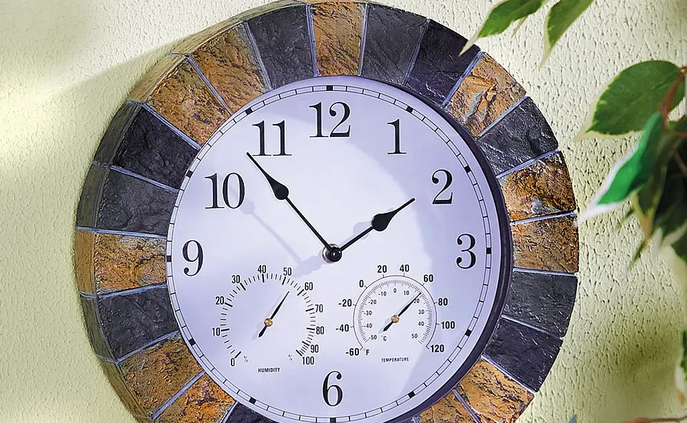 Coopers Slate Garden Clock G345 Instructions