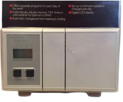 Honeywell MS3000 Seven Day Electronic Programmable Thermostat with Weather Monitor