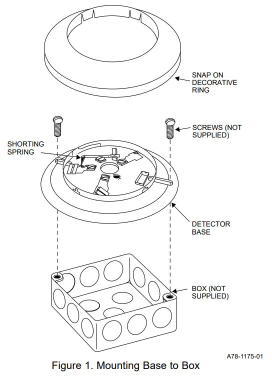 NOTIFIER B616LP Plug In Detector Base-