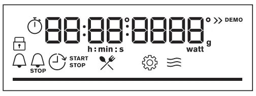 ZANUSSI ZVEEM6X3 Microwave Combi Oven - Display