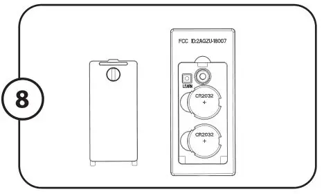 PROMINENCE HOME 51433 Universal Remote Control - Remove the battery door from