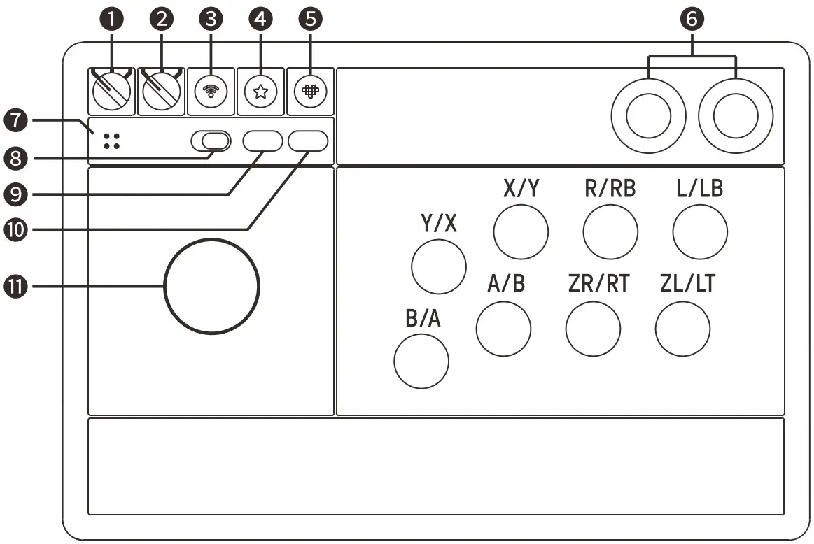 8BitDo Arcade Stick for Switch and Window - Fig 1