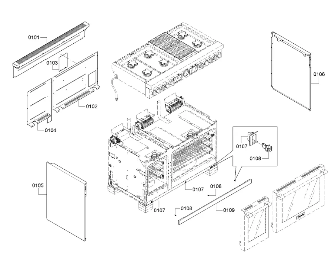 Thermador PRD486WLGU-2 Dual Fuel Professional Range-fig-1