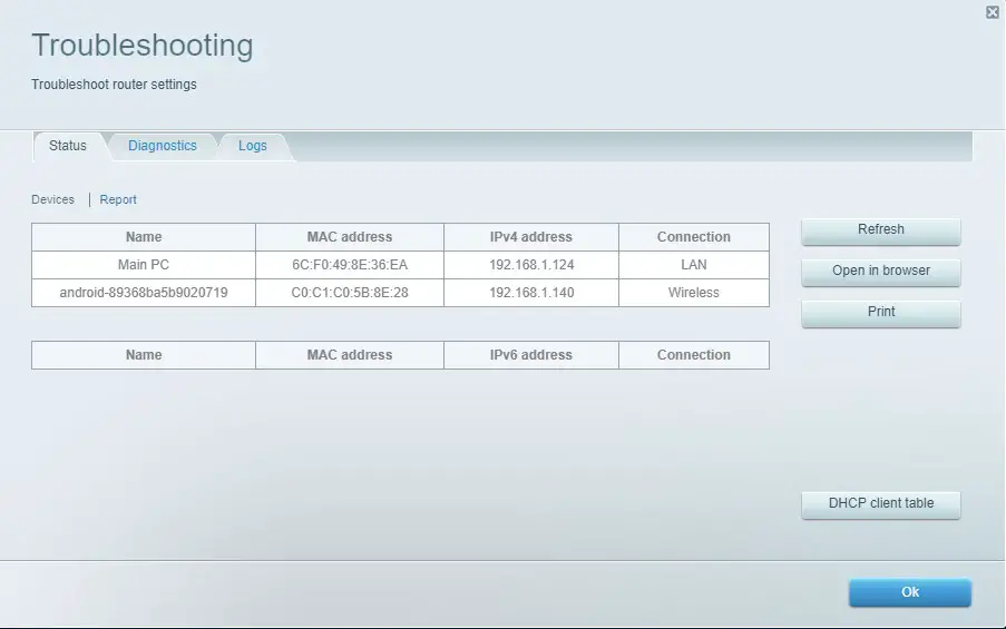 LINKSYS EA7250 Dual Band WiFi 5 Router - Troubleshooting