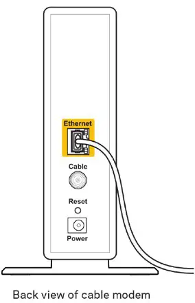 LINKSYS EA7250 Dual Band WiFi 5 Router - Your Internet cable is not plugged in message 2