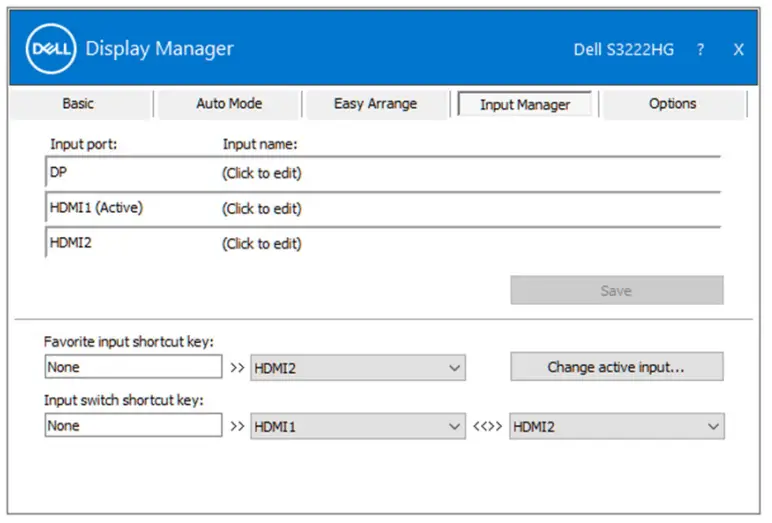 DELL S3222HG 32-Inch FHD 1920 x 1080 at 165 Curved -- Managing