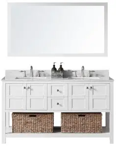EXCLUSIVE HERITAGE MK-10060D Makena 60 Inch Double Sink Bathroom