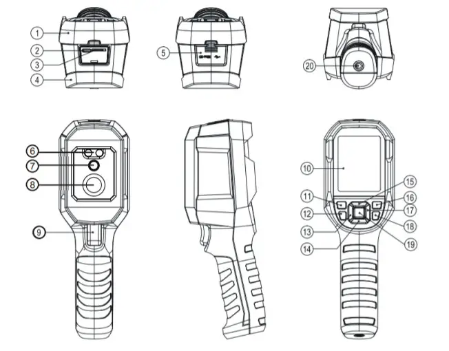 UNI-T UTi220B Professional thermal-Structure