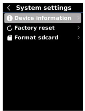 UNI-T UTi220B Professional thermal- System Settings