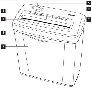 hama 00086522 HX5A Shredder - FIG 1