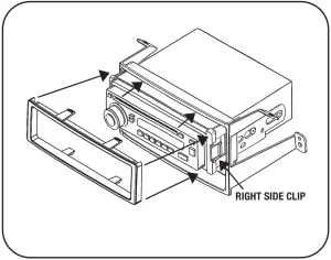 ISO HEAD UNIT PROVISION WITH POCKET