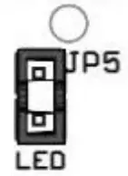 LED indication setting - jumper JP5