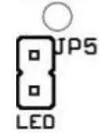 LED indication setting - jumper JP5