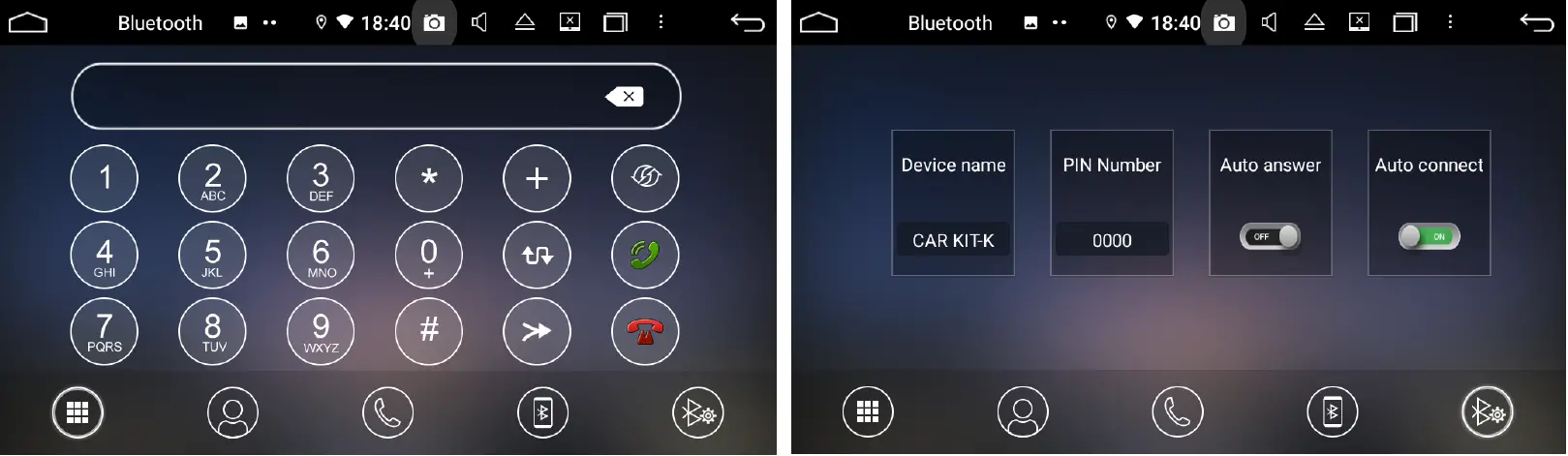 Bluetooth Hands-Free Operation