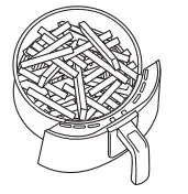NINJA AF100EU Air Fryer Instructions - Add ingredients to the pan