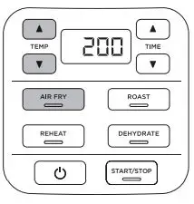 NINJA AF100EU Air Fryer Instructions - Press Air Fry button