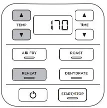 NINJA AF100EU Air Fryer Instructions - Press the REHEAT button