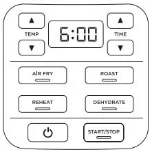 NINJA AF100EU Air Fryer Instructions - Press the START STOP button to start dehydrating
