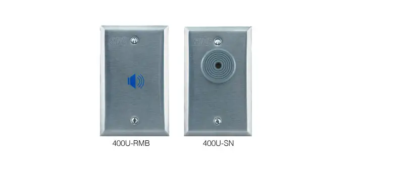 Sdc 400u-sn/400nu-sn Wall And Frame Mount Sirens Instruction Manual