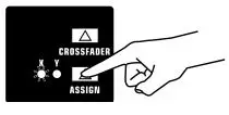 Behringer PRO MIXER DX2000USB - Press the ASSIGN button
