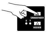 Behringer PRO MIXER DX2000USB - Press the CROSSFADER button