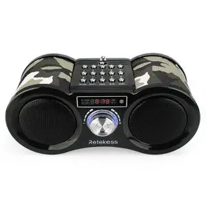 RETEKESS V113 FM Stereo Radio with USB and TF Card MP3 Player
