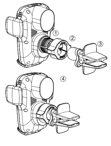 ACEFAST D1 Wireless Charging Automatic Clamping Car Holder - COMPONET