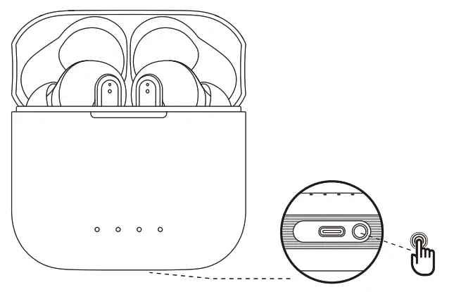 Gold Fingers Technology TWS-10NB-F ANC TWS Wireless Earbuds - RESET