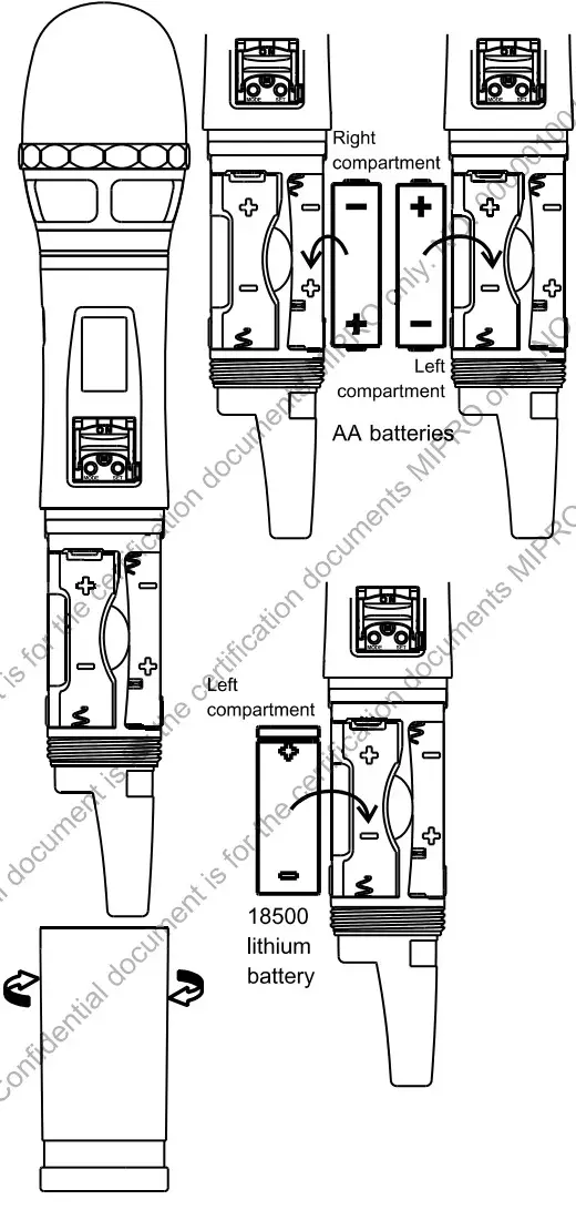 MIPRO ACT580H Digital Handheld Transmitter - fig 1