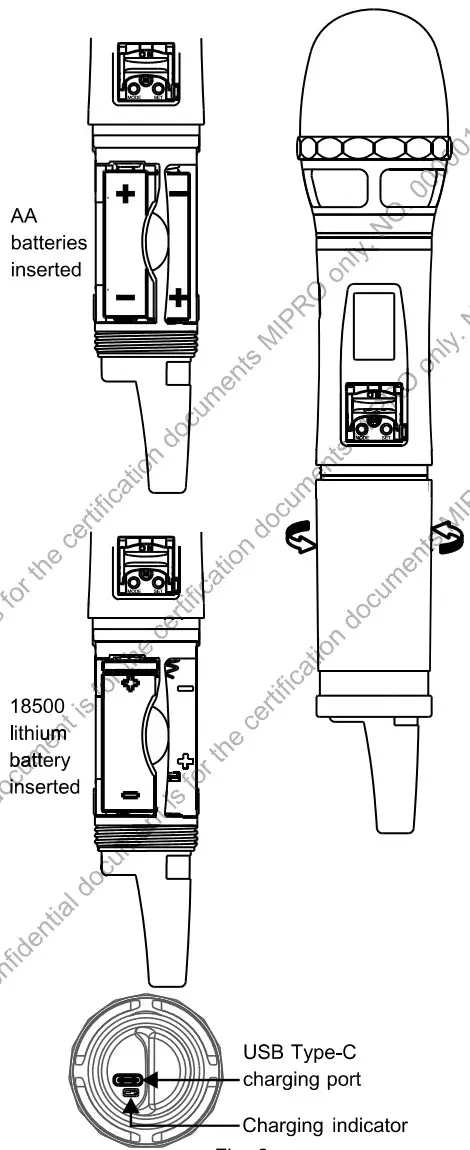 MIPRO ACT580H Digital Handheld Transmitter - fig3