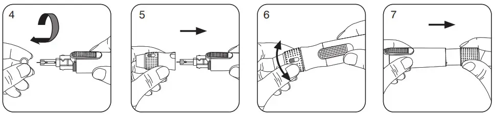 RIGHTEST Alpha Blood Glucose Meter - Preparing the Lancing Device 2