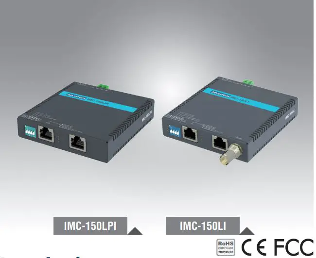 advantech Industrial Long Reach Ethernet over UTP Coaxial Extender - Overview