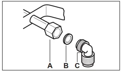 Electrolux EGS6424X Built In Gas - Gas Connection 1