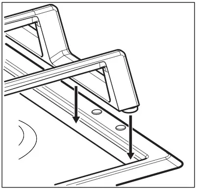 Electrolux EGS6424X Built In Gas - Pan supports 2