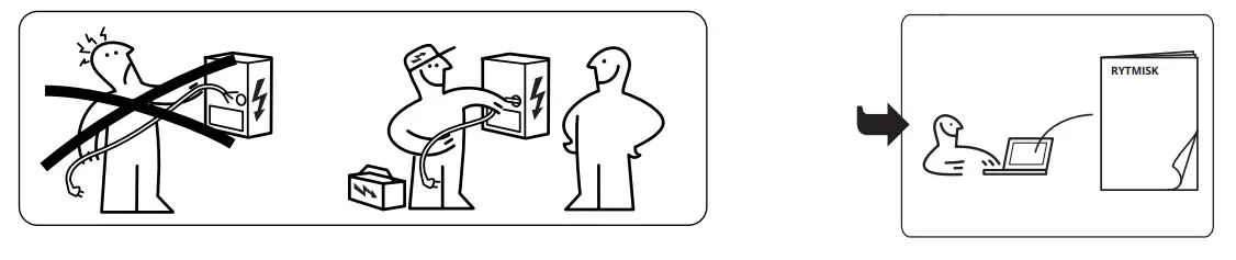 IKEA RYTMISK Wall Mounted Extractor Hood Stainless Steel - parts 1