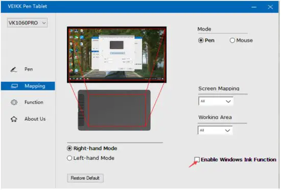 VEIKK VK1060PRO Graphic Drawing Pen Tablet - Part Area 7