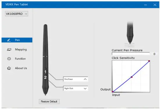 VEIKK VK1060PRO Graphic Drawing Pen Tablet - Pen