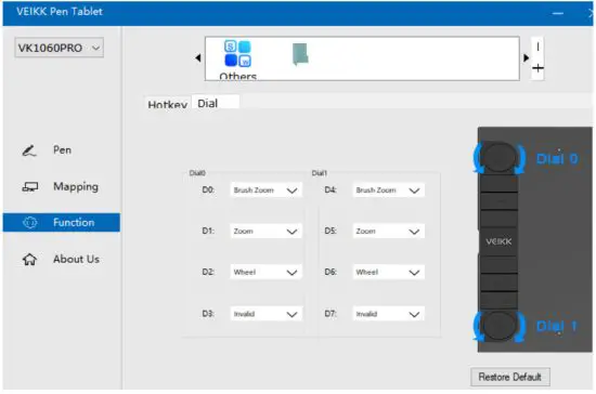VEIKK VK1060PRO Graphic Drawing Pen Tablet - function 4