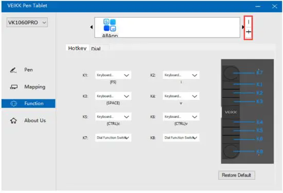VEIKK VK1060PRO Graphic Drawing Pen Tablet - function