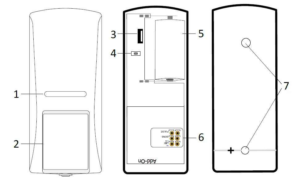 PIMA DPC Wireless Curtain PIR Motion Detector 1