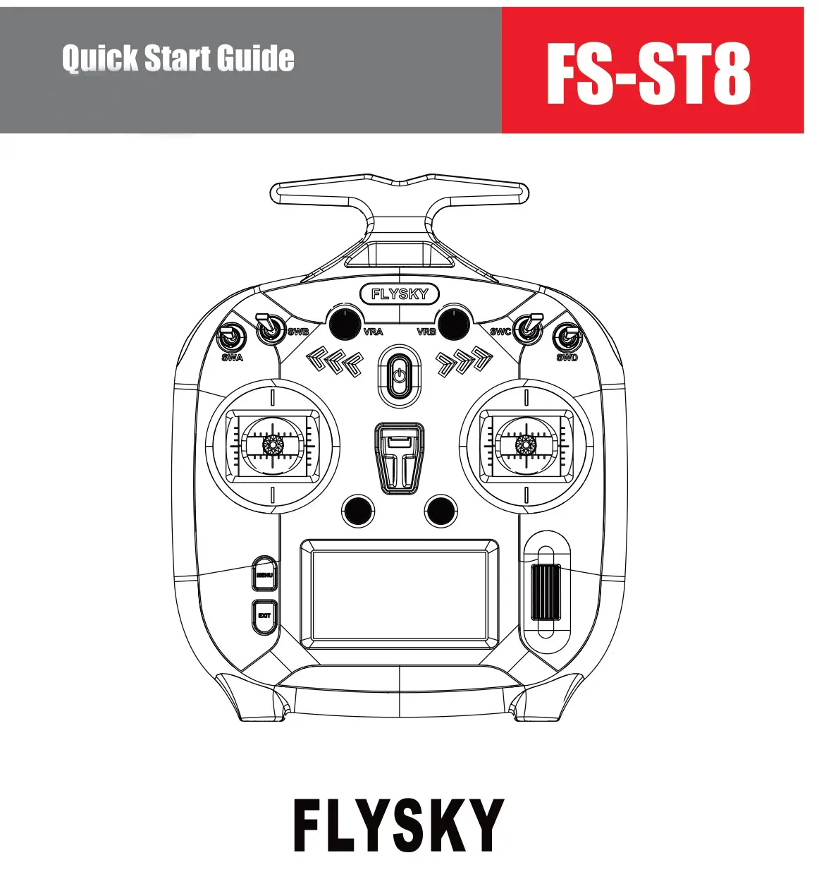 FLYSKY FS-ST8 Transmitter with Receiver User Guide