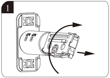 Install the latch and strike