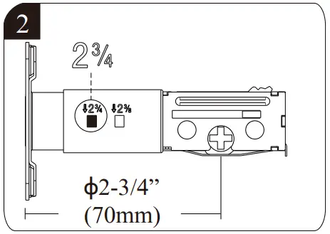 Install the latch and strike