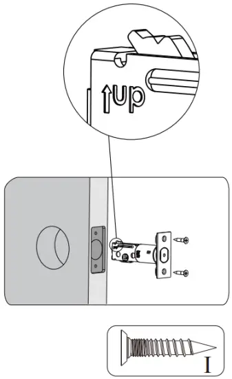Install the latch and strike