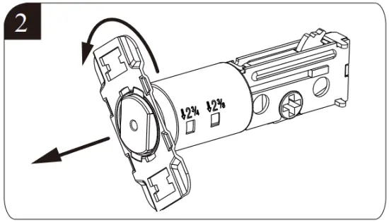Install the latch and strike